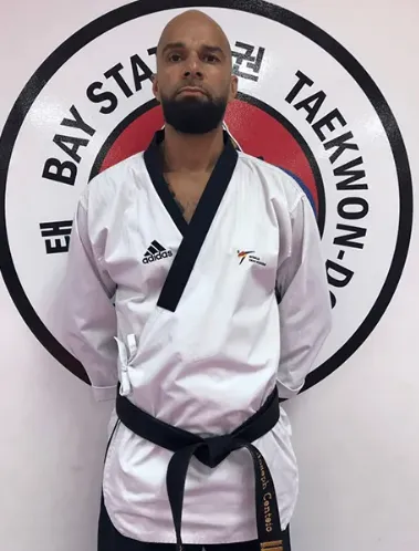 Master Joe Centeio, 5th Dan black belt instructor at Baystate Taekwondo Academy